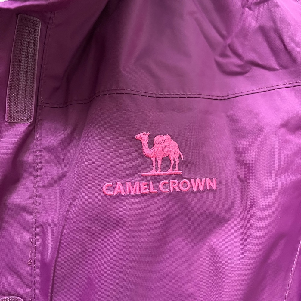 Camel Crown Purple Hooded Rain Jacket - Picture 6 of 13